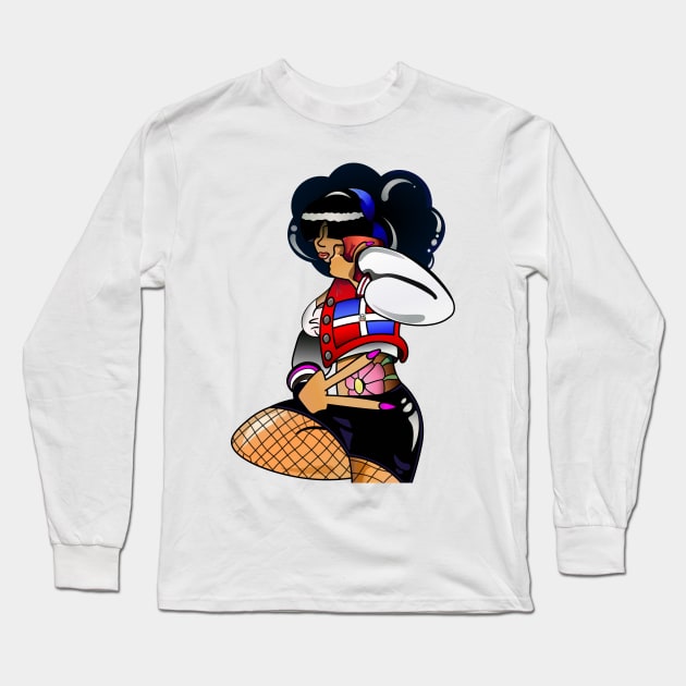 Dominican Republic - Latina Nina Doll Long Sleeve T-Shirt by emiliapapaya